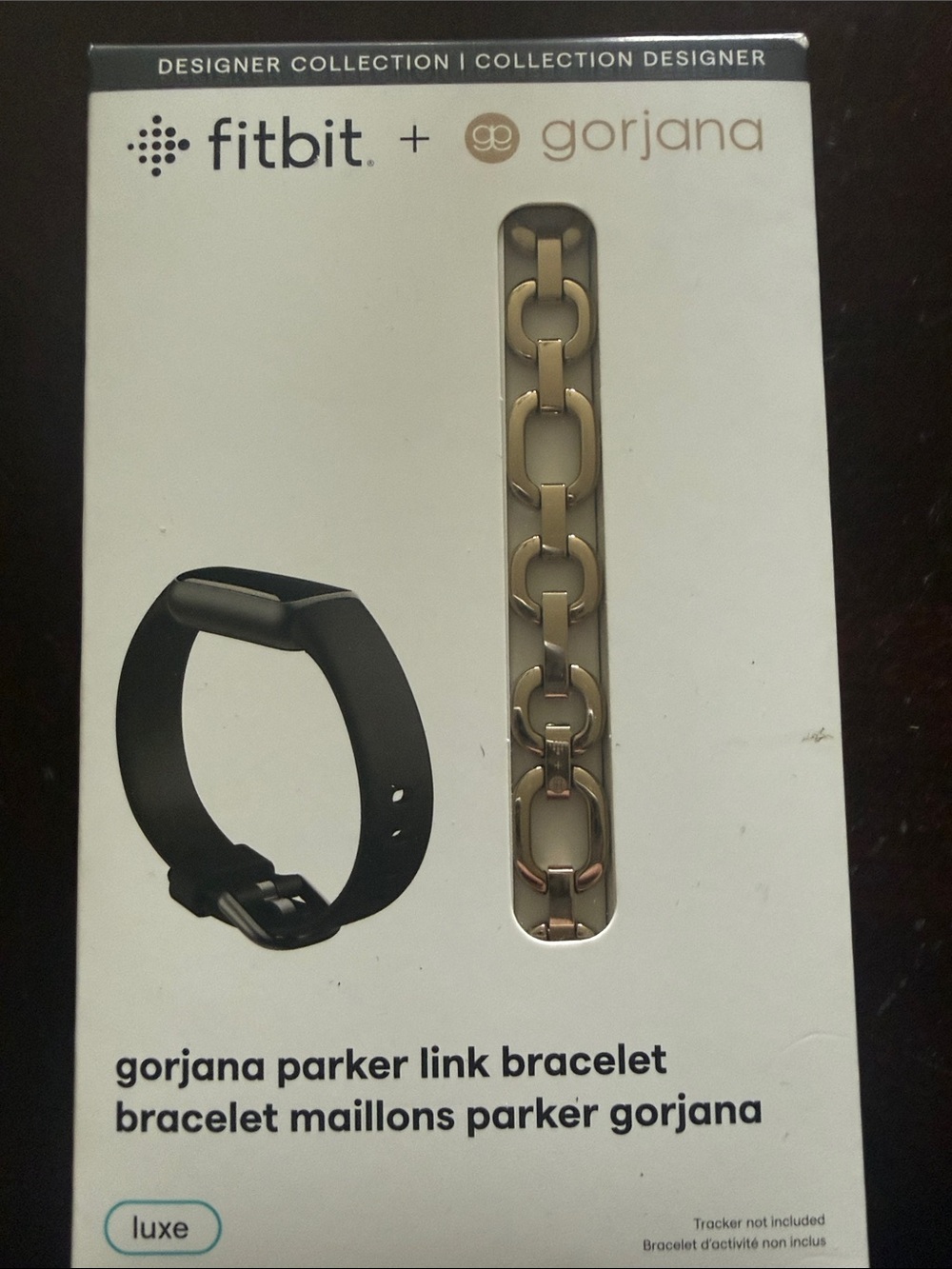 New Never Opened, Gorjana Parker Link Bracelet for FitBit - Gold Tone